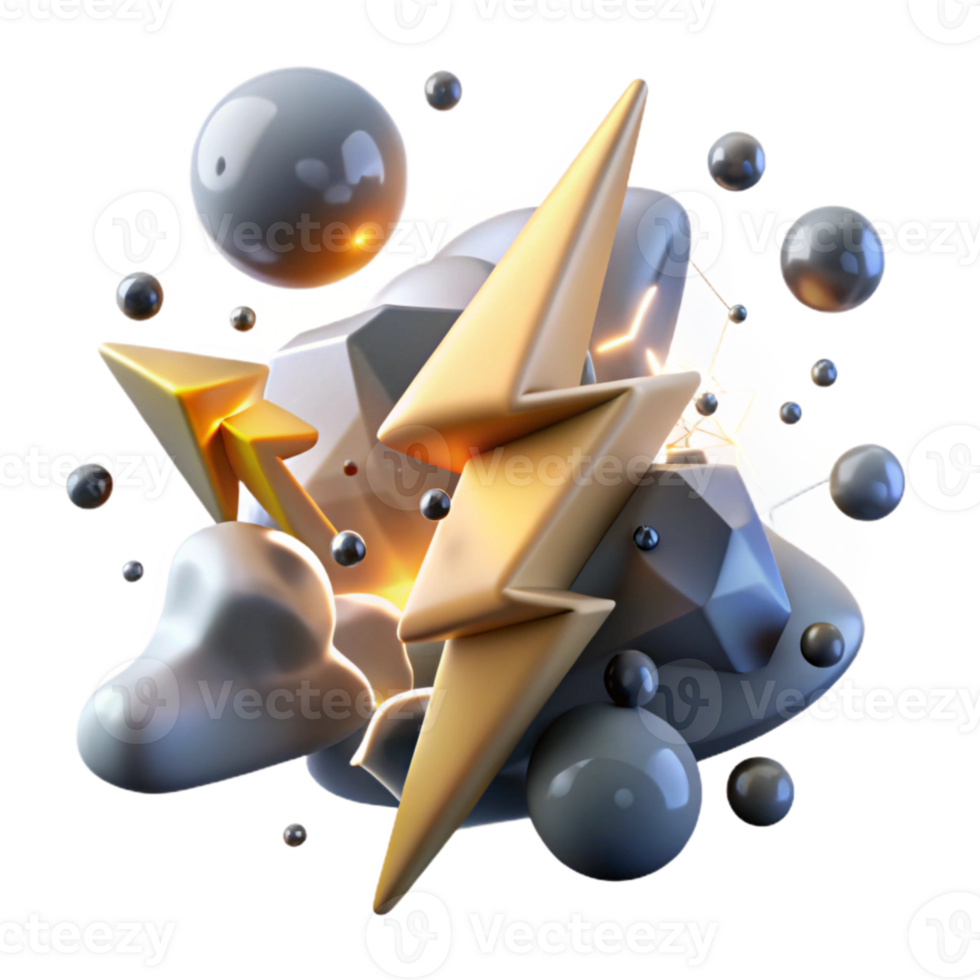 extraordinary contemporary Branching Lightning Strike Cutout for Dramatic Visuals png