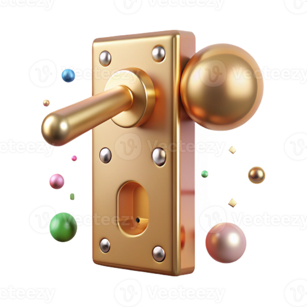beautiful traditional Brass Door Handle Backplate Included Cutout for Easy Installation original png