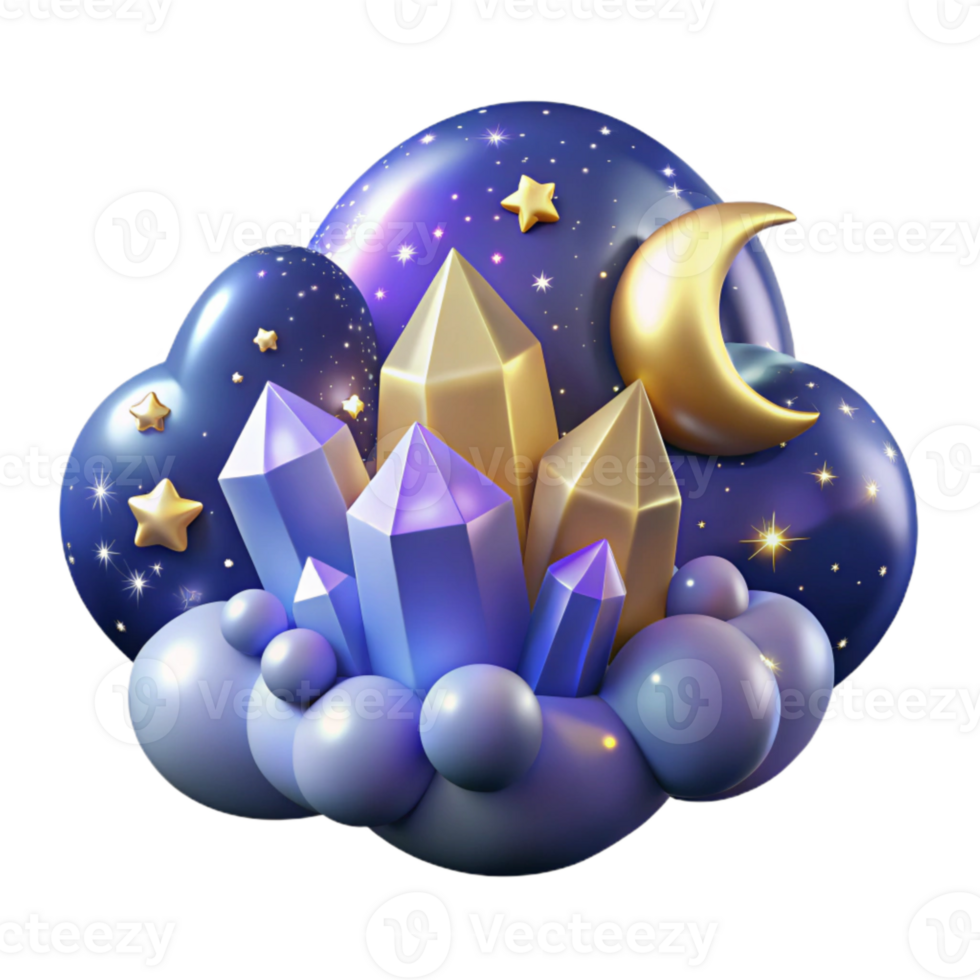 dramatic vintage Bright Starry Night Sky Cutout for Fantasy Illustrations authentic png