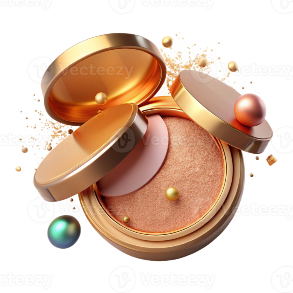 vibrant creative Bronzer Powder Matte Finish Sun Kissed Glow Transparent for Contouring authentic png