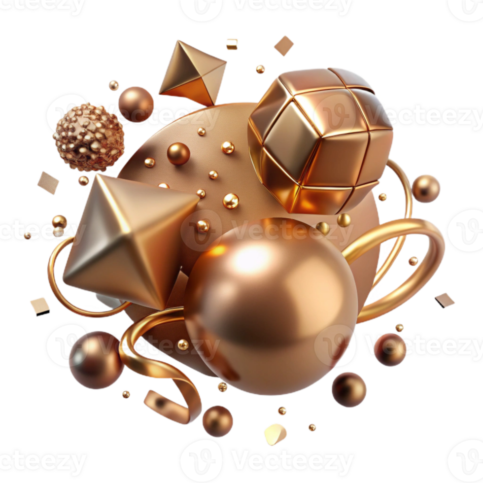 impressive artistic Bronze Texture Light Reflection Cutout for 3d Rendering professional png