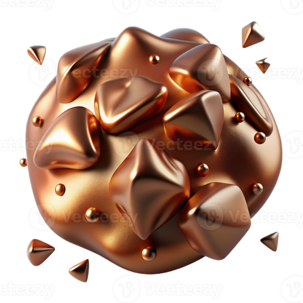 extraordinary creative Bronze Texture with Reflective Surface Cutout for Product Photography genuine png