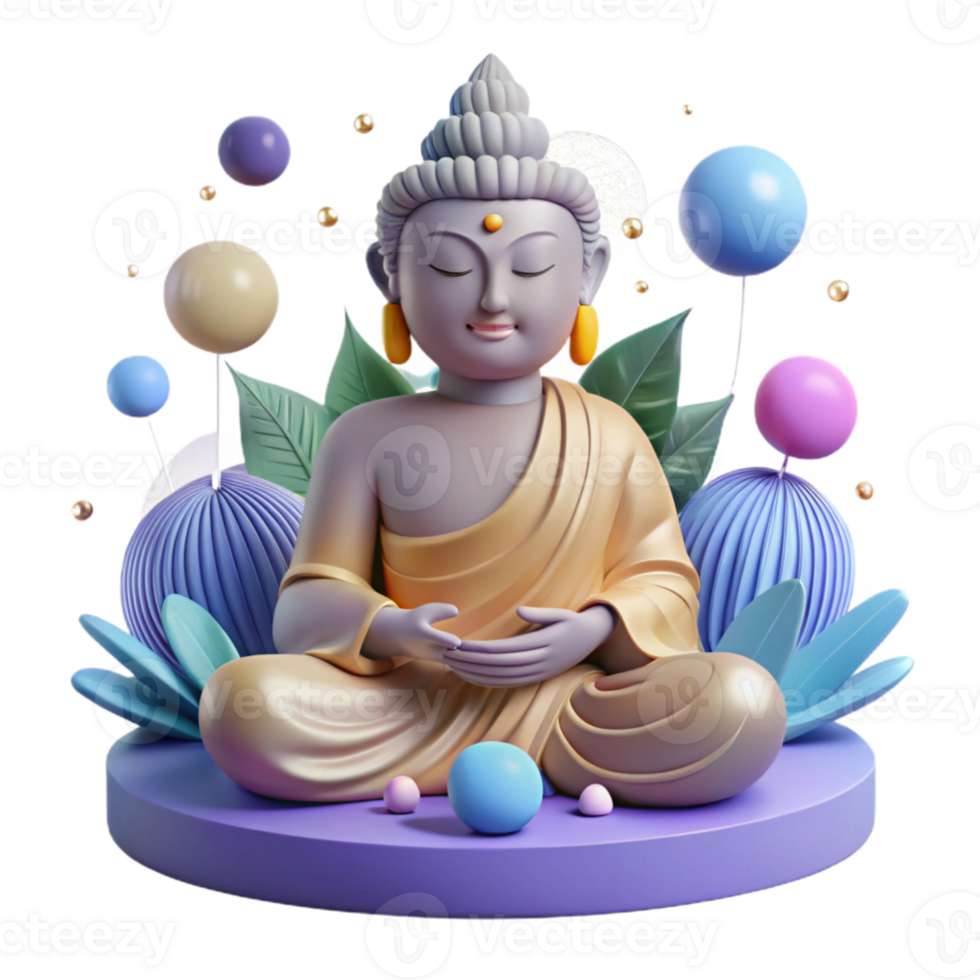 stunning creative Buddha Statue Meditation Icon Isolated for Zen Projects authentic png