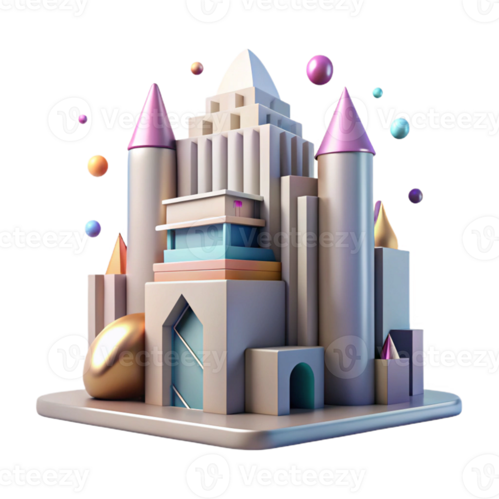 dramatic creative Building Shape Architecture Cutout for Cityscapes genuine png