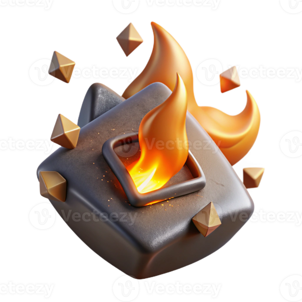 elegant traditional Burning Rune Fire Effect Cutout for Visual Effects original png