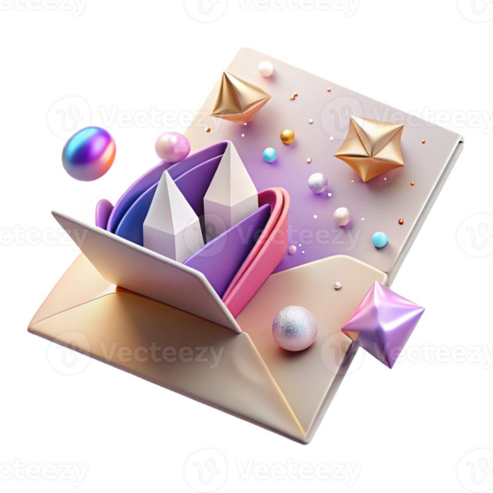 dramatic abstract Business Card Mockup Folded Card Design Isolated for Creative Use premium png
