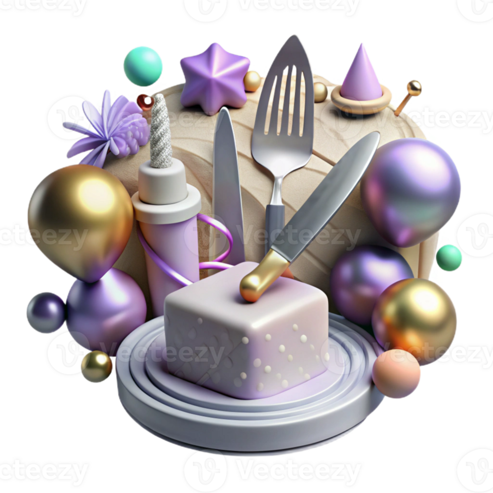 stunning minimalist Cake Knife Server Silverware Set Isolated original png