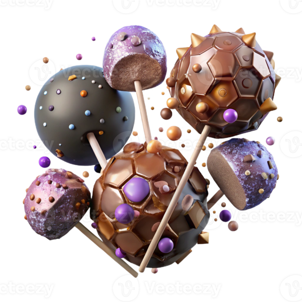extraordinary classic Cake Pops Chocolate Covered Treats Cutout Party Supplies genuine png