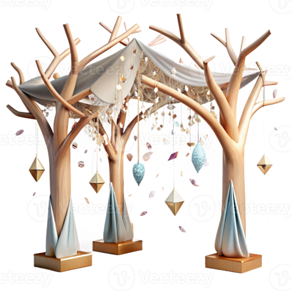 vibrant abstract Canopy Branches Treetop Perspective Isolated original png