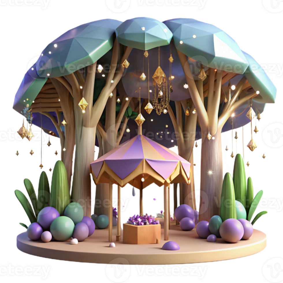 stunning artistic Canopy Leaves Lush Greenery Isolated exclusive png