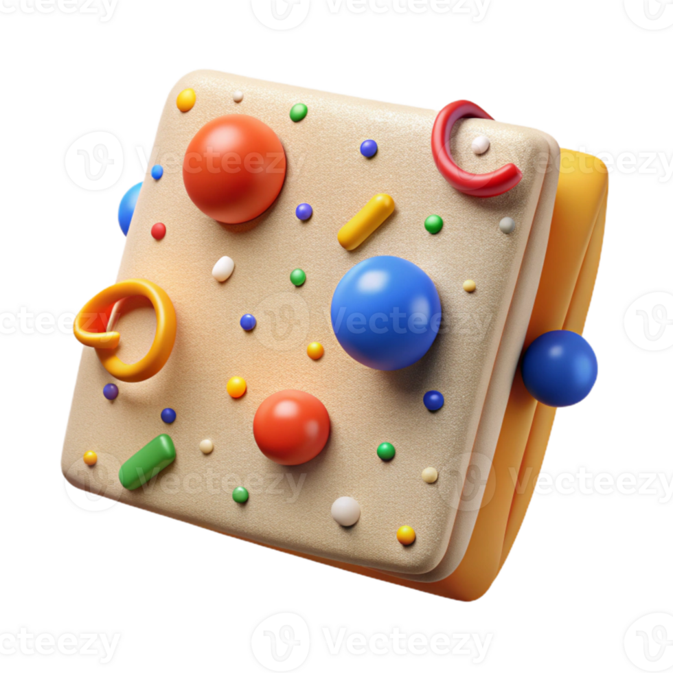 vibrant abstract Canvas Texture Primary Colors Educational Tool Transparent for Children's Books high quality png