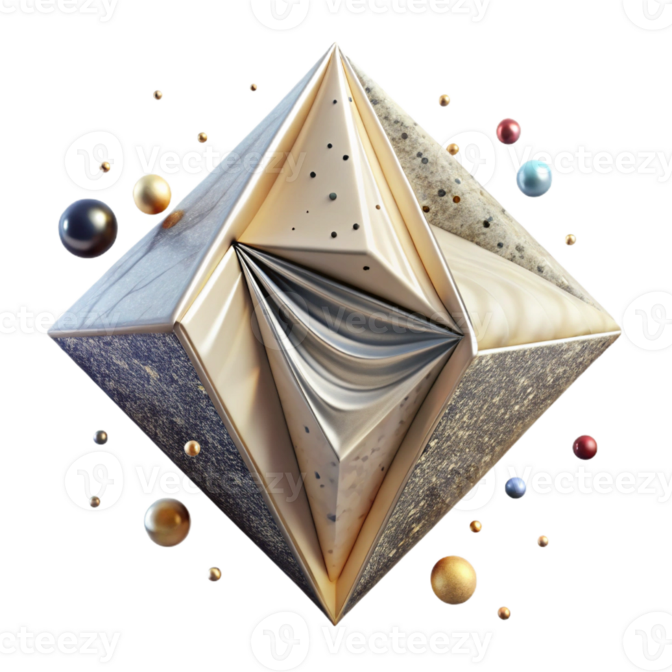 extraordinary creative Canvas Texture Triangular Format Geometric Shape Isolated for Logo Design premium png