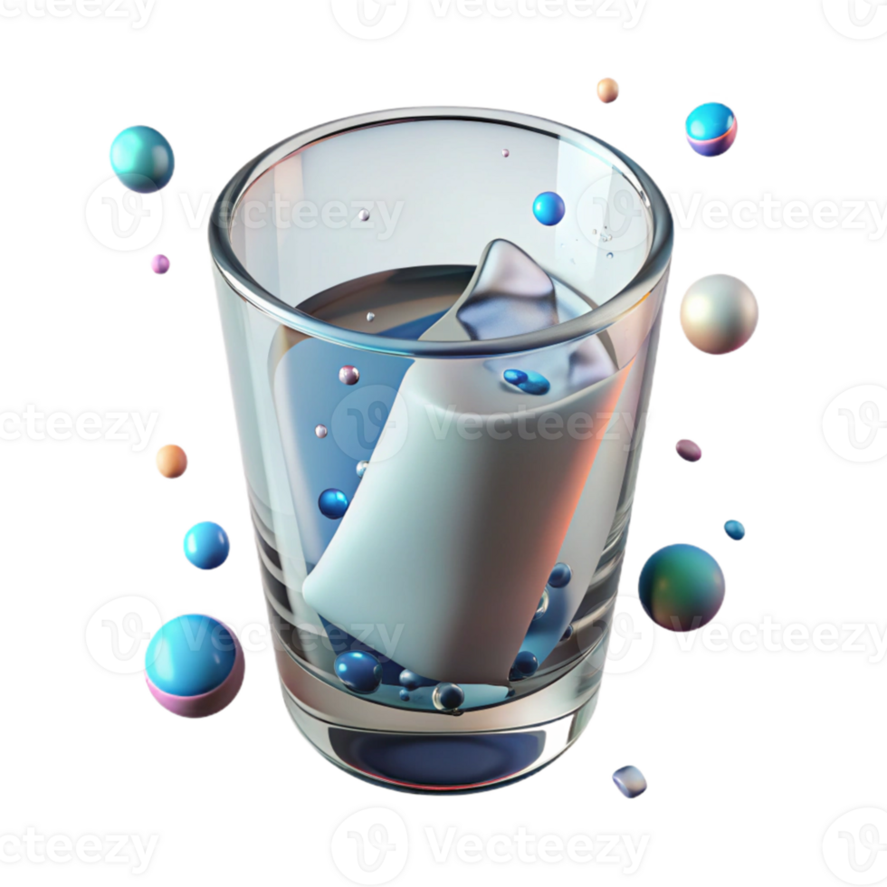extraordinary modern Clear Drinking Water Glass Isolated for Beverage Ads authentic png