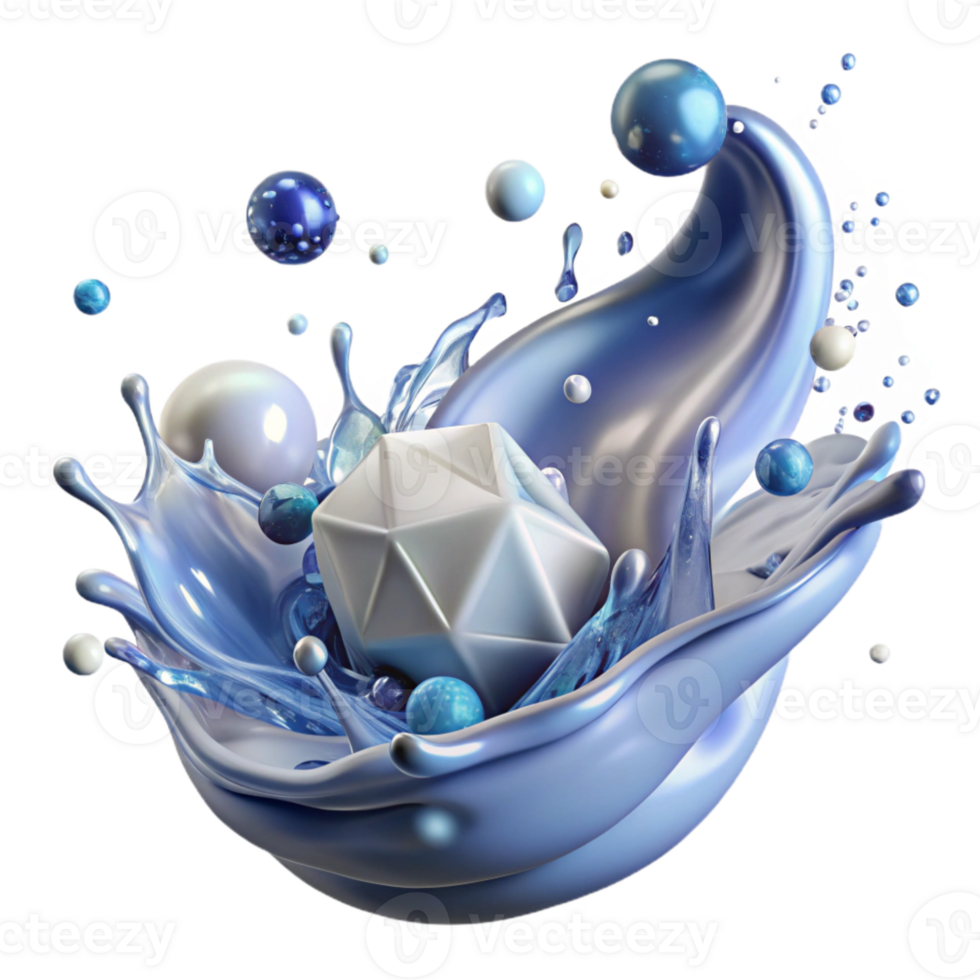 extraordinary artistic Clean Water Splash Texture Isolated for Web Banners png