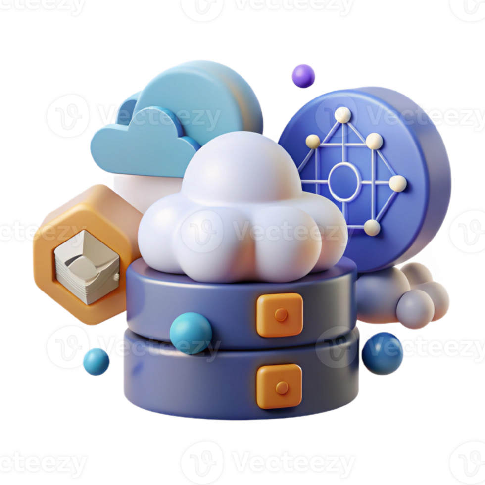 impressive modern Cloud Storage Data Backup Icon Isolated for Cloud Computing png