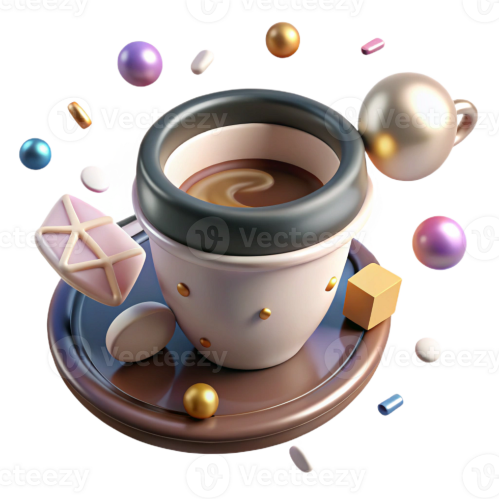 magnificent minimalist Coffee Cup Cutout for Cafe Graphics high quality png