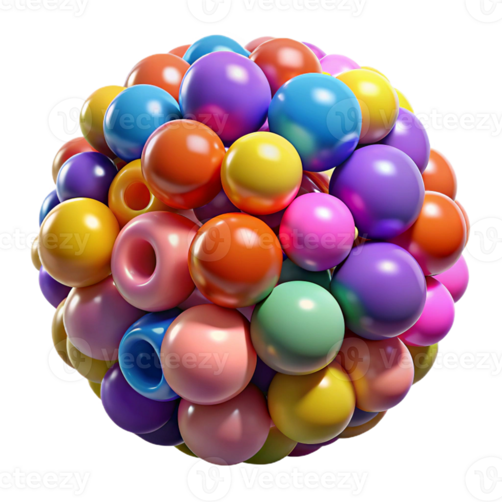 extraordinary artistic Colored Plastic Beads Texture Transparent for Craft Projects detailed png