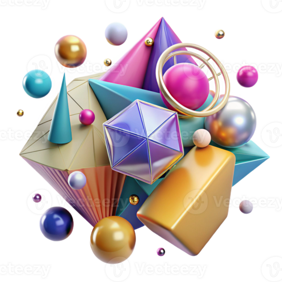 dramatic traditional Colorful Background Isolated Geometric Shapes for Digital Use high quality png