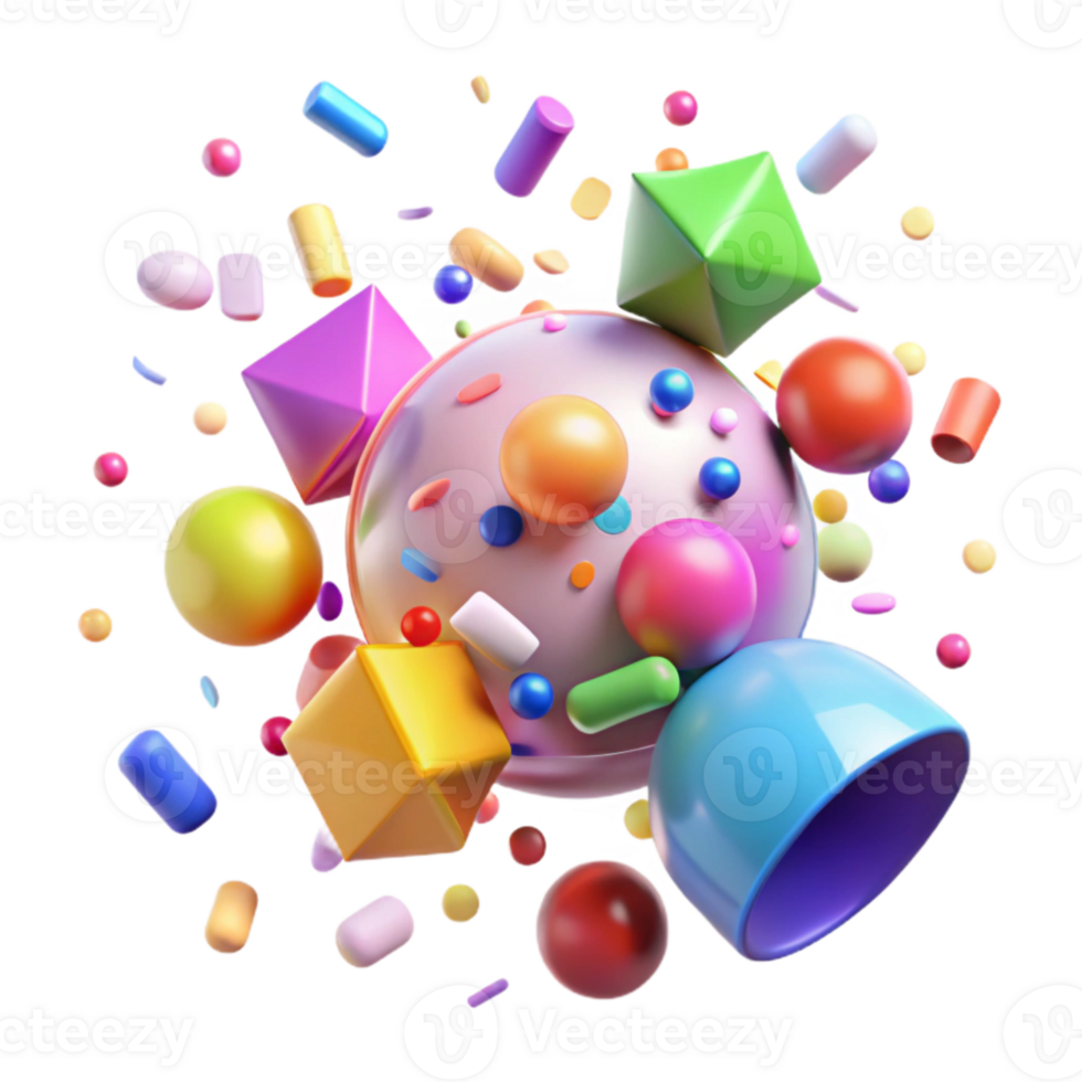 stunning classic Colorful Confetti Transparent Scattered for Invitations original png