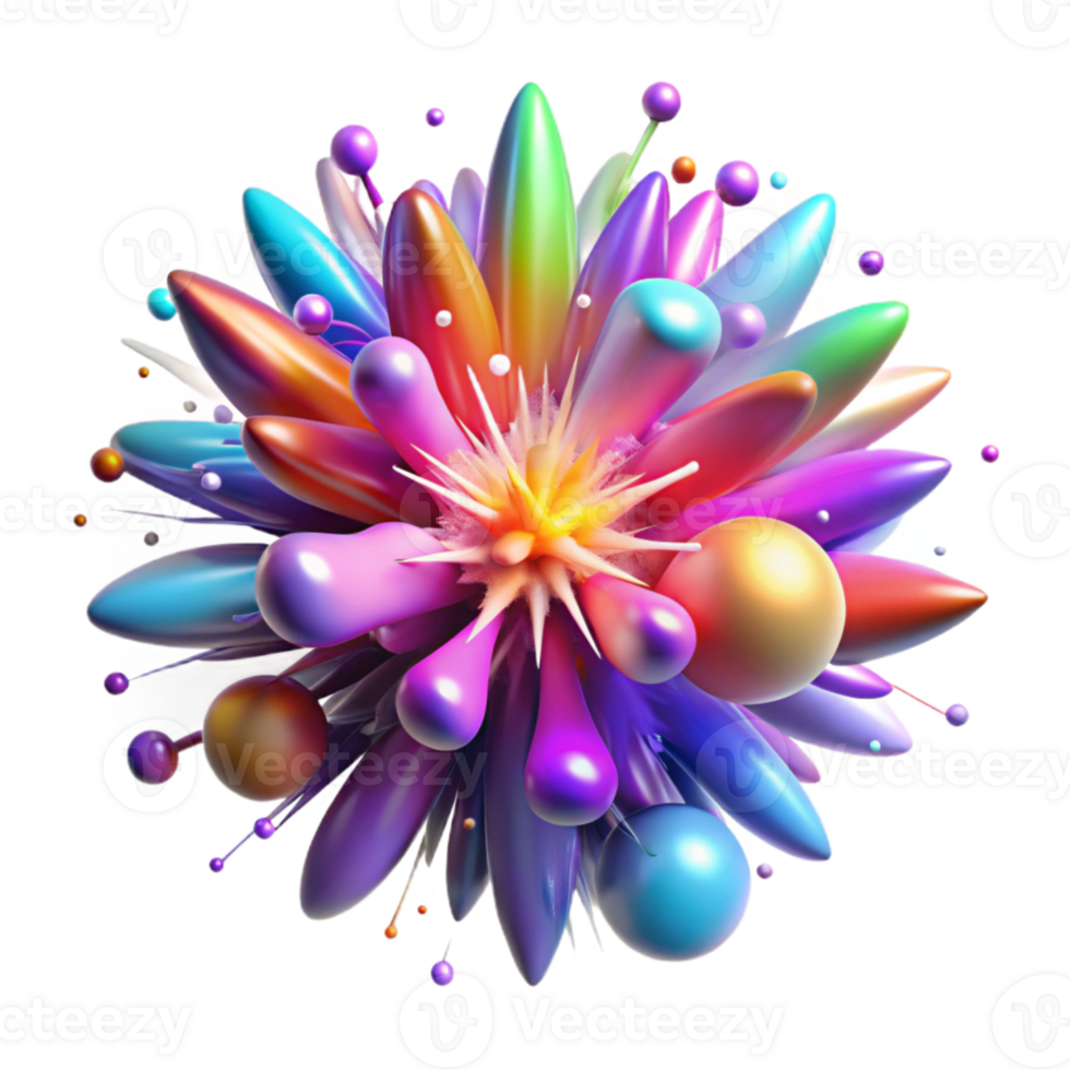 beautiful rustic Colorful Nebula Burst Effect Isolated for Event Graphics high quality png