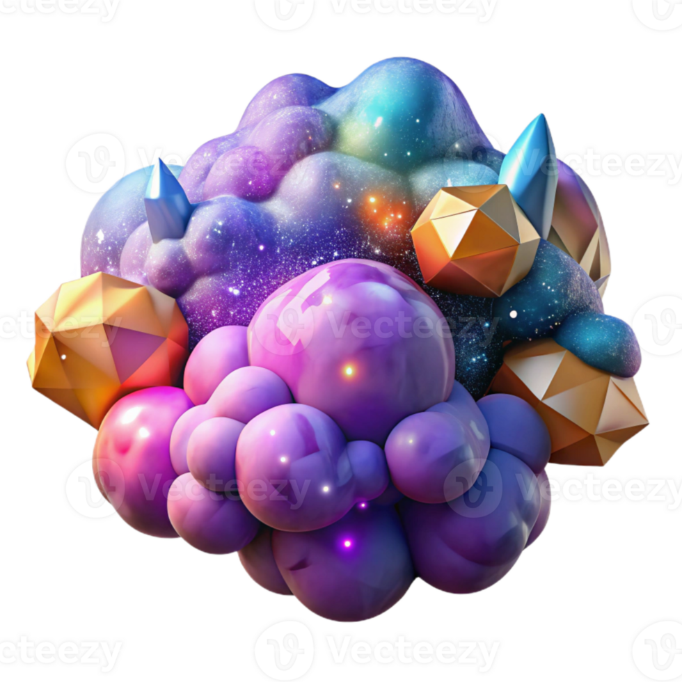 wonderful modern Colorful Nebula Clouds Isolated for Artistic Compositions exclusive png