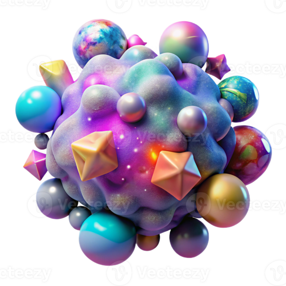 wonderful minimalist Colorful Nebula Colors Isolated for Print Media high resolution png