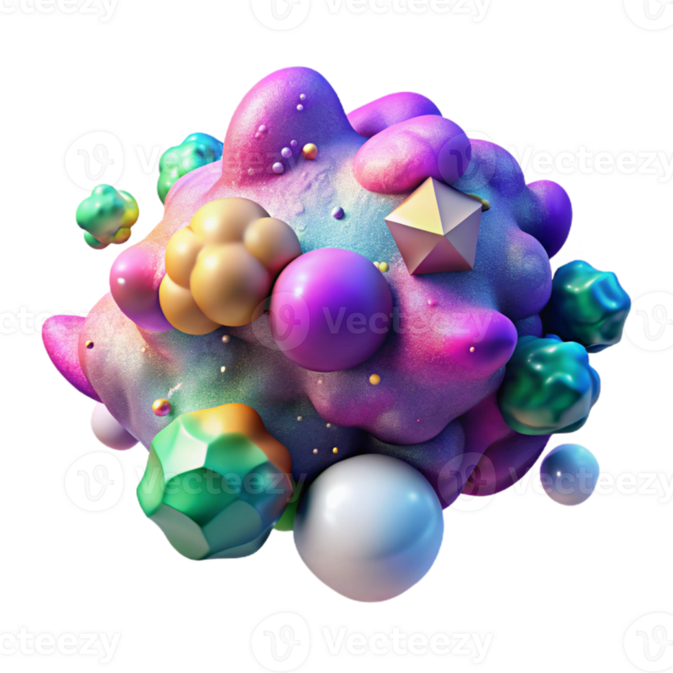 stunning abstract Colorful Nebula Gases Isolated for Print Designs professional png
