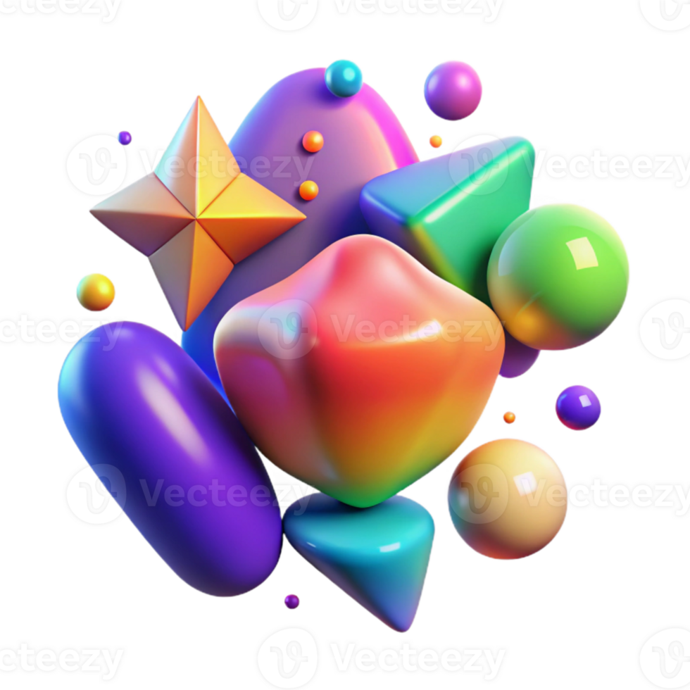 elegant abstract Colorful Shape Gradients Transparent for Web Graphics genuine png