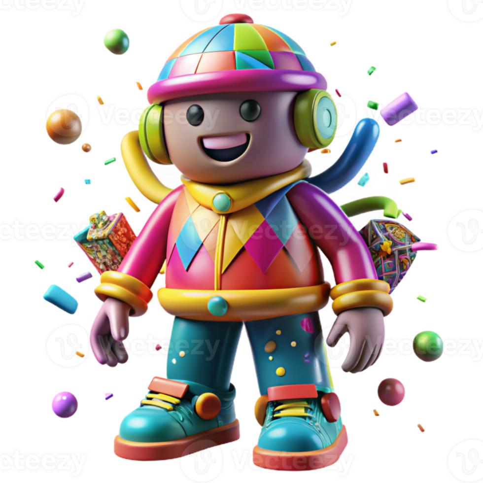 dramatic rustic Colorful Urban Graffiti Character Cutout authentic png