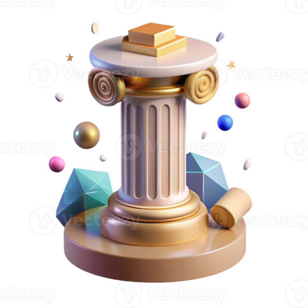 extraordinary artistic Column Pedestal Isolated Classical Architecture Element png