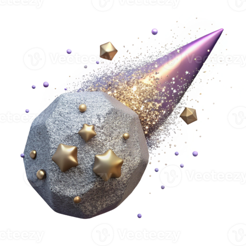 impressive vintage Comet Dust Trail Sparkling Particles Isolated for Astronomy high quality png