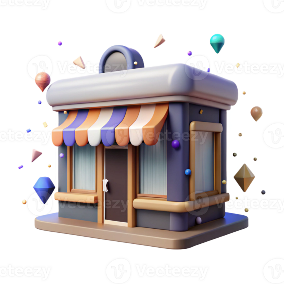 serene artistic Commercial Facade Storefront Signage Cutout genuine png