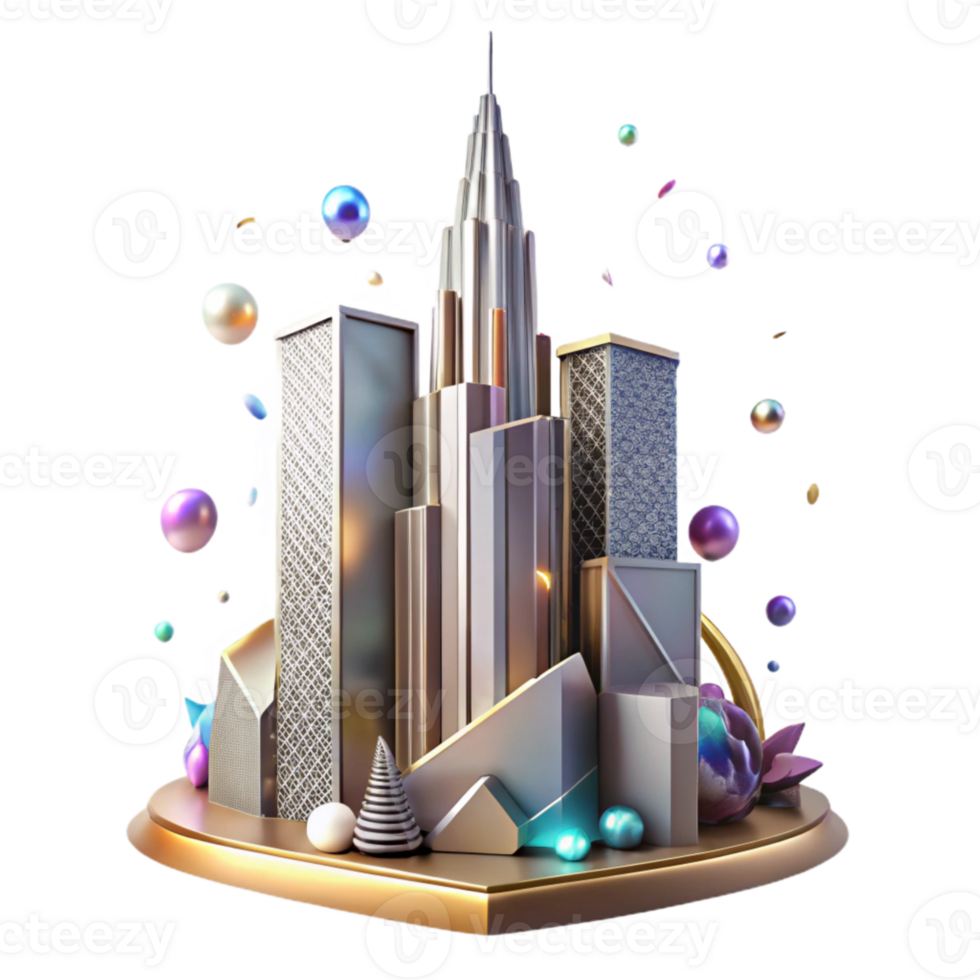 beautiful contemporary Commercial Skyscraper Silhouette Building Transparent original png