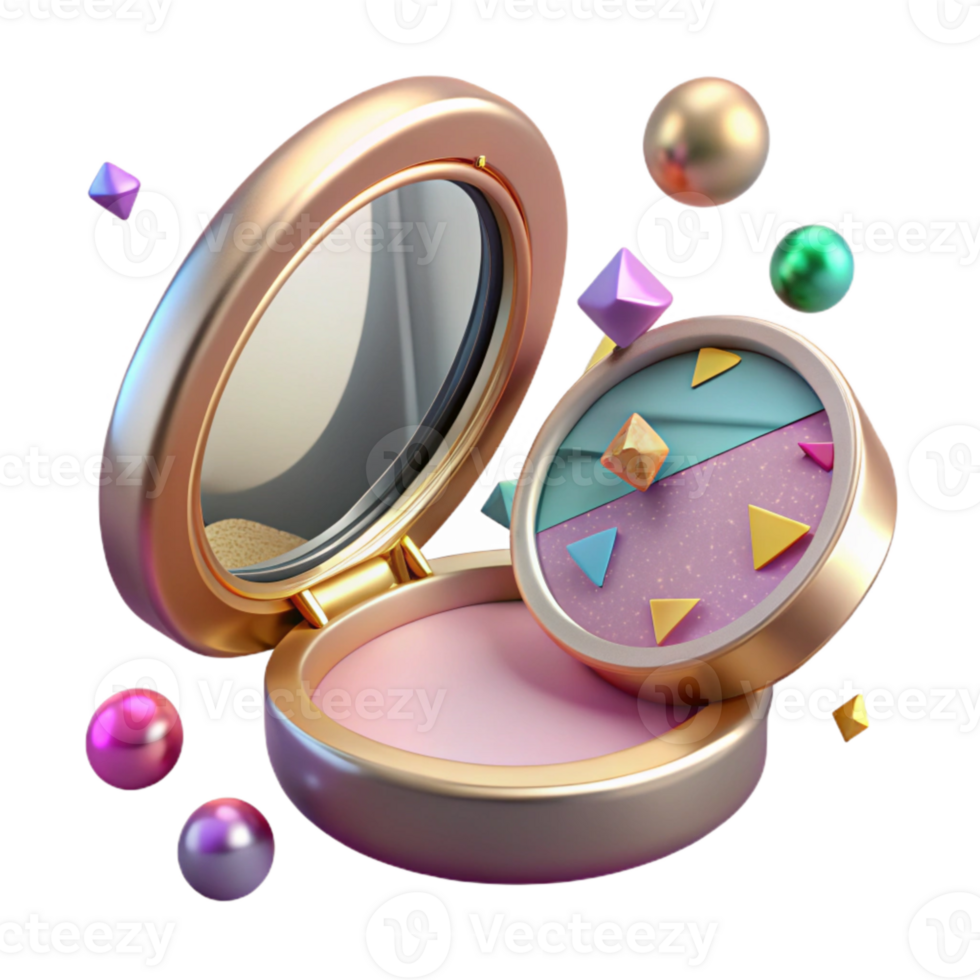 wonderful modern Compact Mirror Dual Sided Isolated for Beauty on the Go high quality png