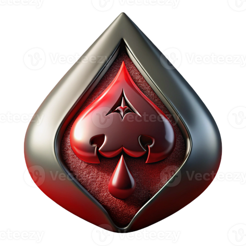 vibrant abstract A close-up of a blood-stained playing card, the ace of spades, dramatic lighting, intense noir thriller style genuine png