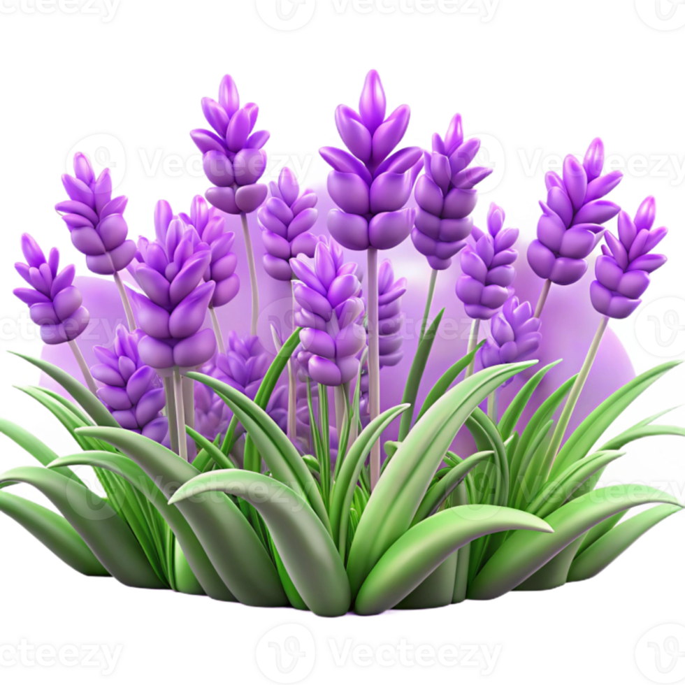 extraordinary contemporary A field of lavender flowers swaying in the breeze, impressionistic style, soft purple hues, calming atmosphere 4K png