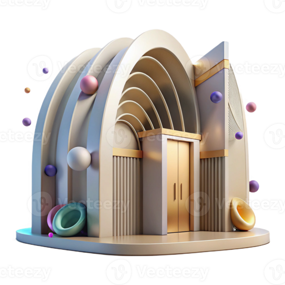 impressive traditional Contemporary Facade Curved Lines Design Transparent professional png