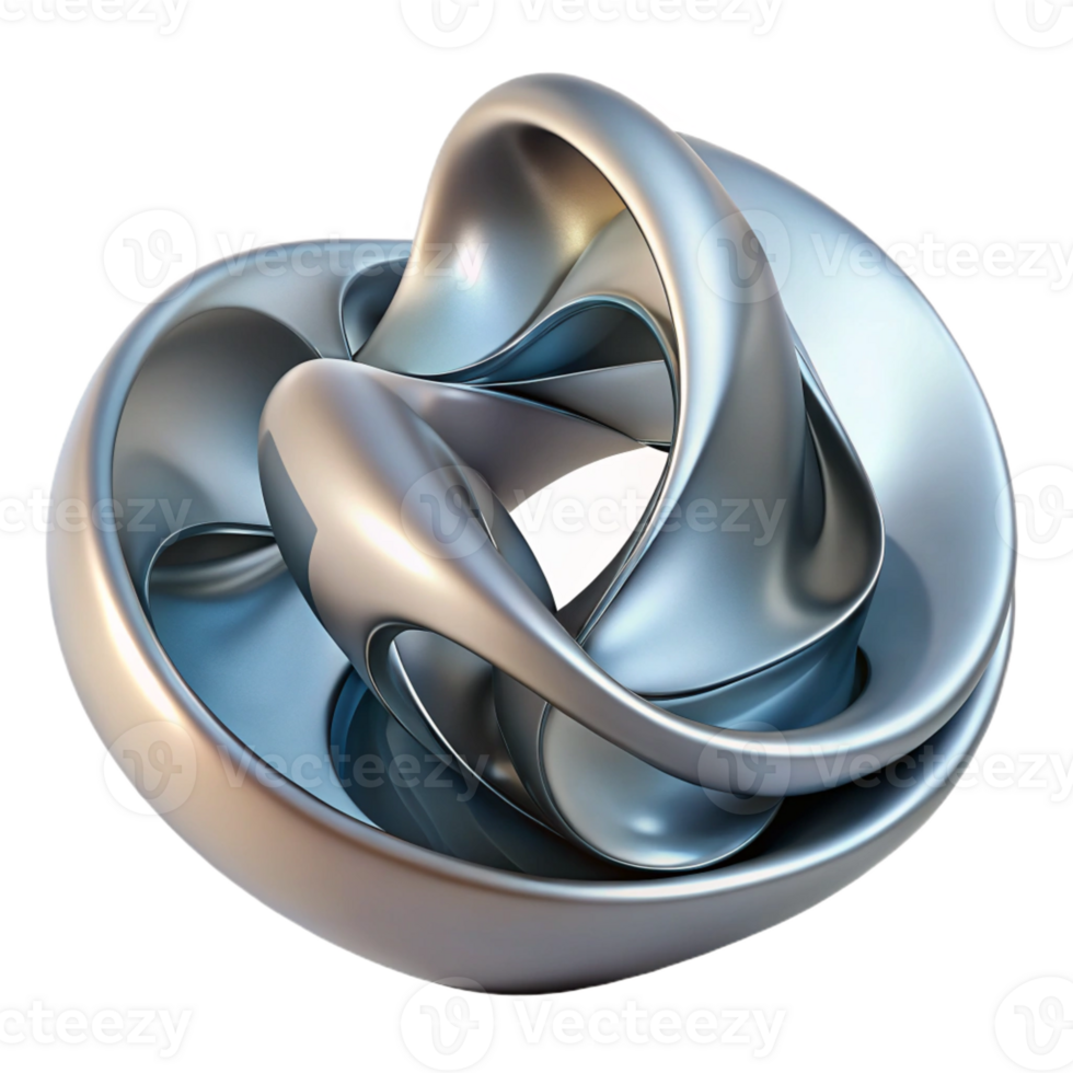 elegant modern Abstract architectural sculpture, flowing forms, metallic finish, studio lighting, modern art, exclusive png
