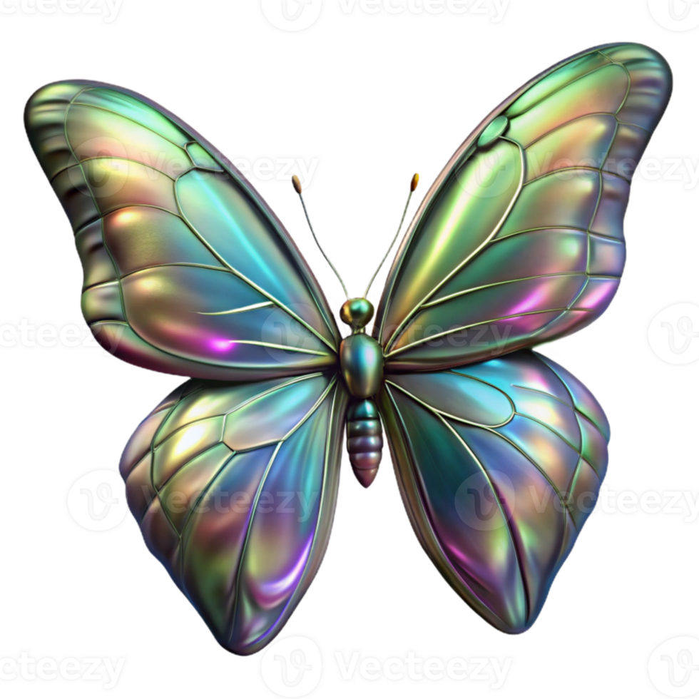 serene vintage A butterfly with iridescent wings, dappled sunlight, macro photography style professional png