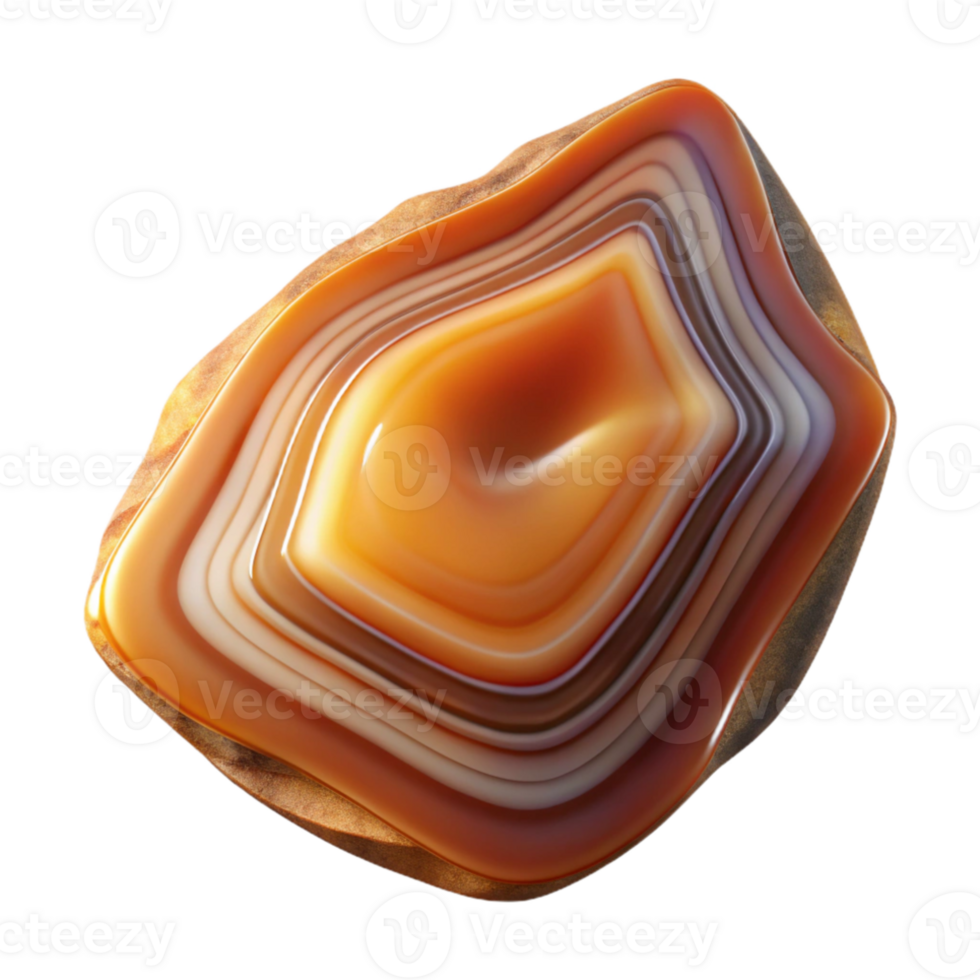 serene artistic A polished agate slice revealing intricate banding, illuminated from behind, ethereal and otherworldly original png