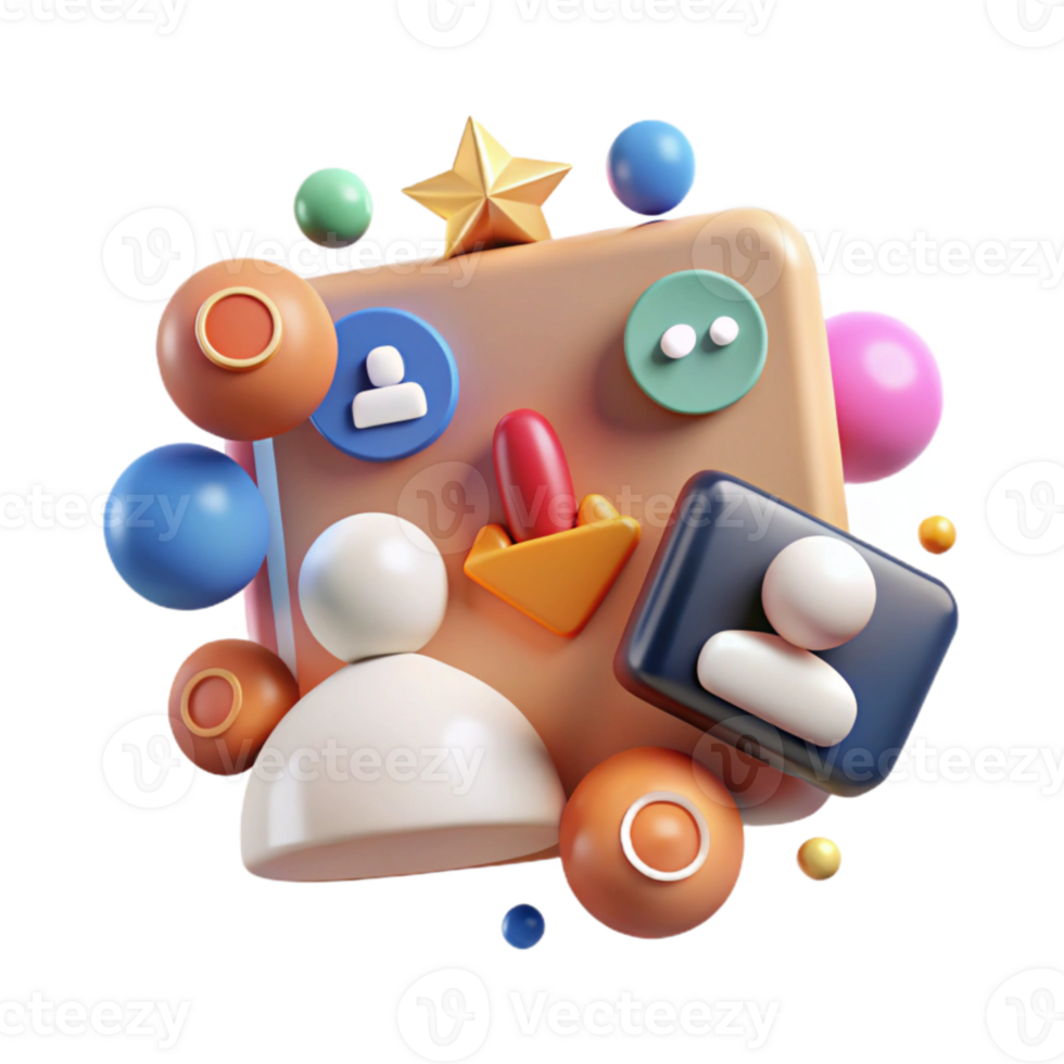 dramatic modern Content Curation Strategy Cutout for Valuable Content Sharing professional png