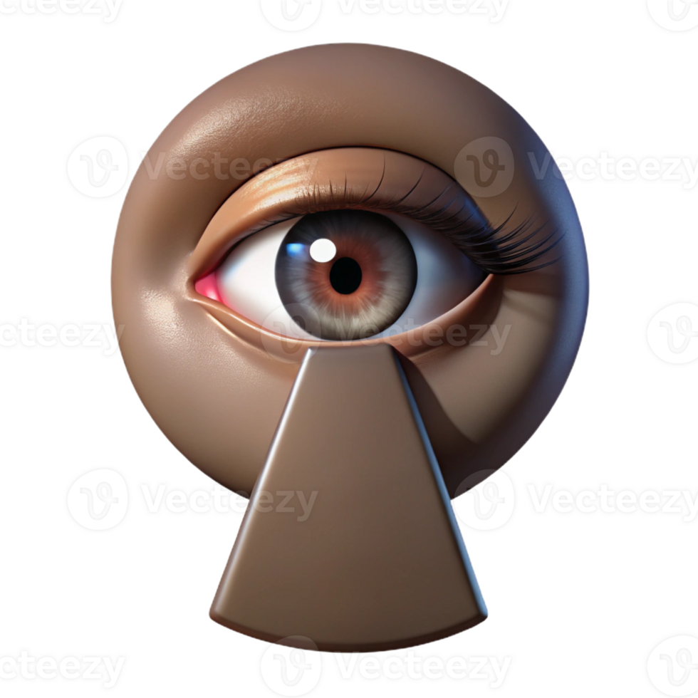 stunning traditional A close-up of a woman's eye peering through a keyhole, dramatic lighting highlighting the eye, suspenseful noir style high quality png