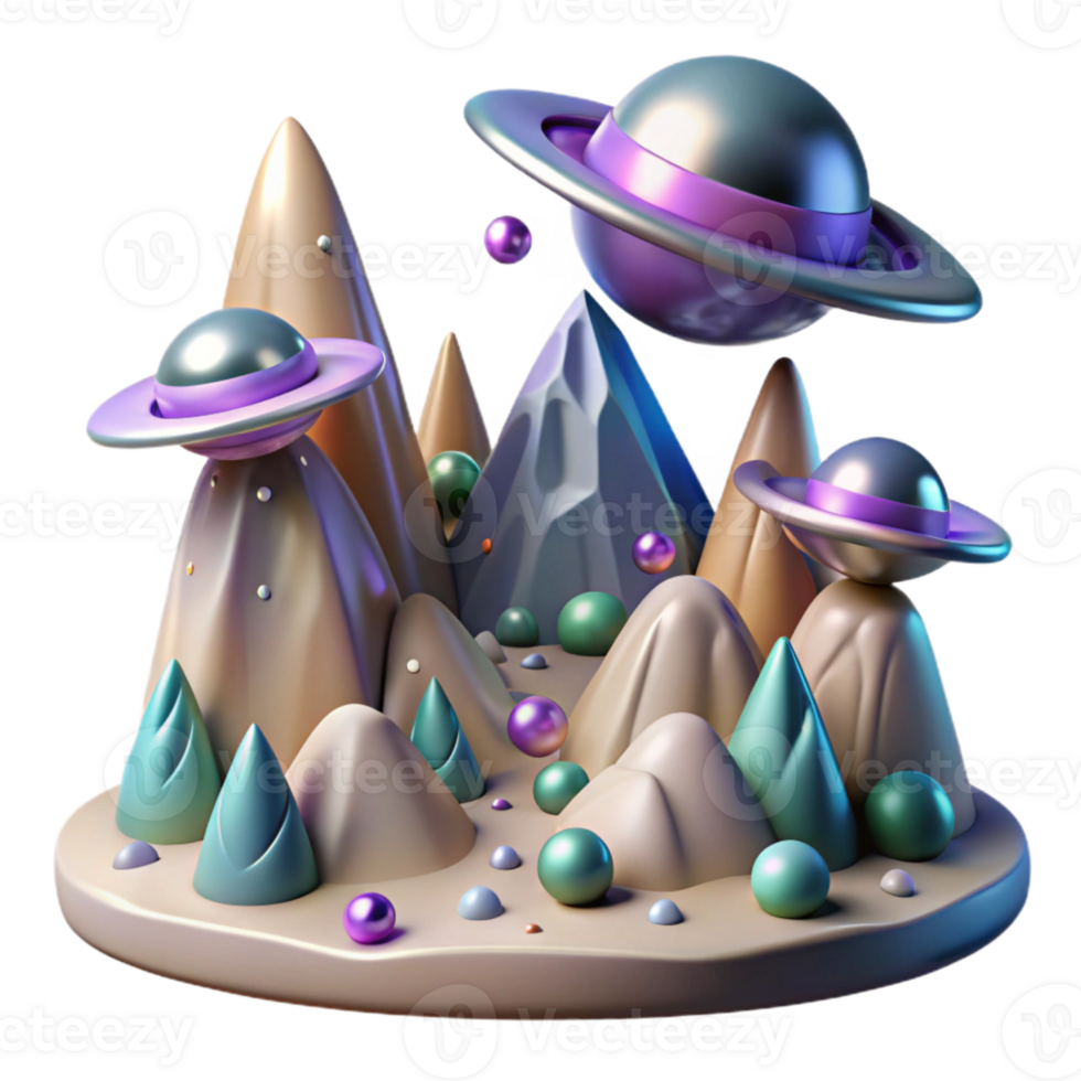 magnificent creative Craggy Alien Mountains Cutout for Digital Paintings exclusive png