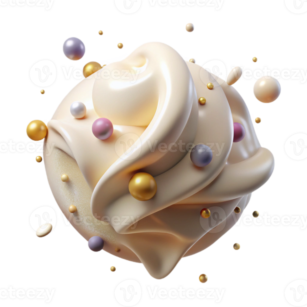 magnificent creative Cream Drizzle Transparent for Food Photography detailed png