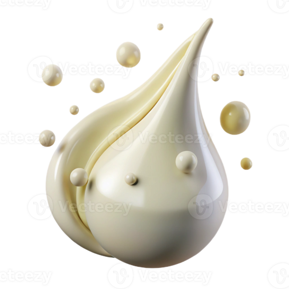 extraordinary modern Cream Drop Splash Transparent for Liquid Simulations high resolution png