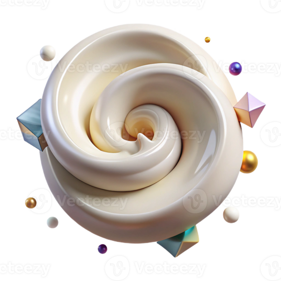vibrant traditional Cream Spiral Transparent for Abstract Designs high resolution png