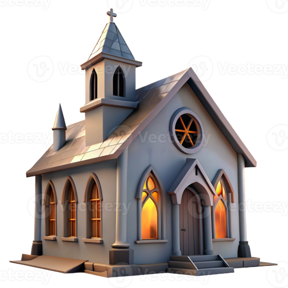 serene traditional A dilapidated church with a broken stained-glass window, soft lighting, somber atmosphere genuine png