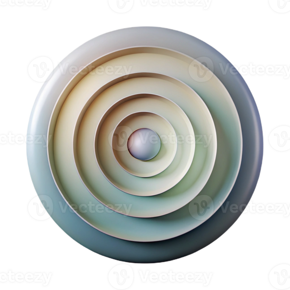 extraordinary artistic A series of concentric circles, radiating outwards with a subtle gradient, with a minimalist aesthetic and a muted color palette, in a zen style high quality png