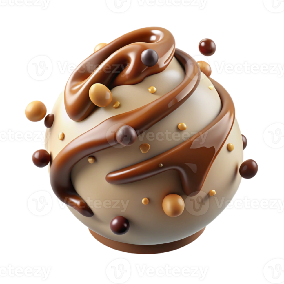 vibrant contemporary Cream Texture with Chocolate Chips Isolated for Cookie Recipes high resolution png