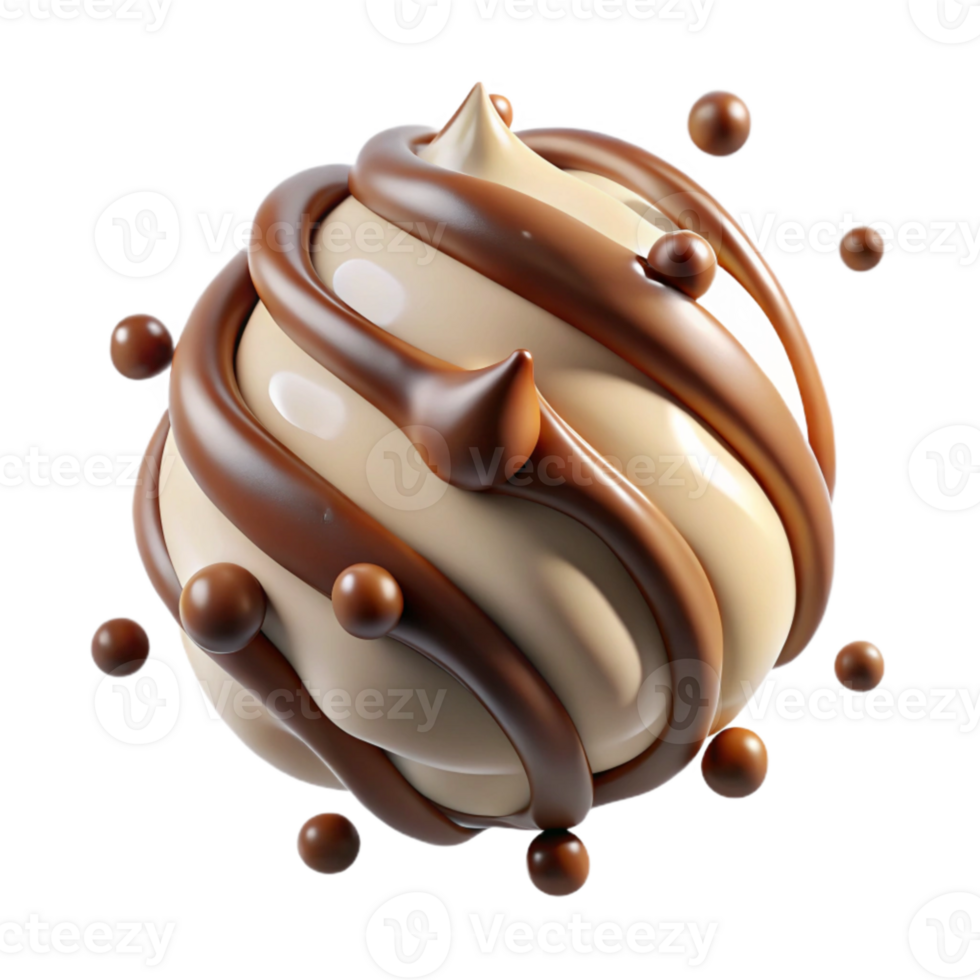 extraordinary modern Cream Texture with Chocolate Chips Isolated for Cookie Recipes high resolution png